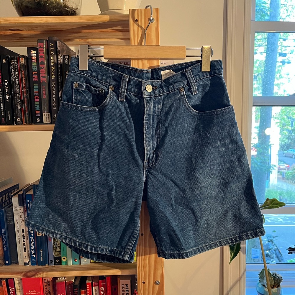 Levis high-waist denim shorts
